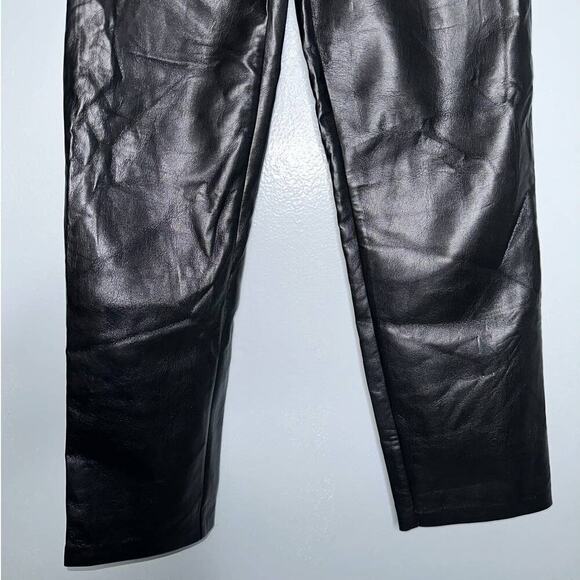 Wilfred Aritzia Melina Vegan Faux Leather High Waisted Pants Women's Size 10 - Picture 11 of 16